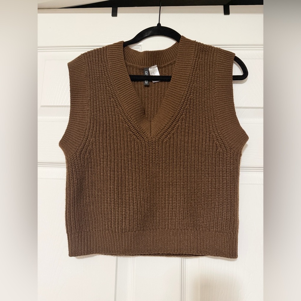 Chocolate Brown Knit Vest